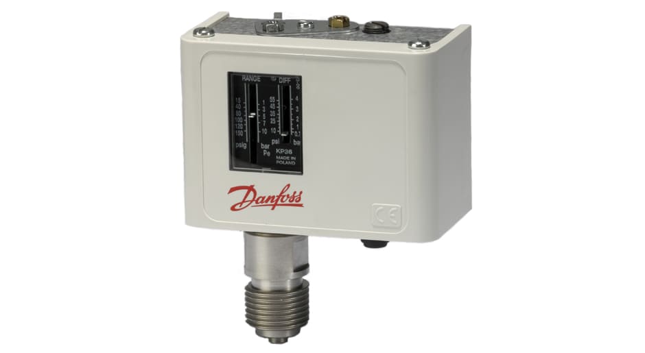 Реле тиску KP 34: надійний пресостат Danfoss для промислових систем