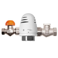 Комплект радіаторний 3 в 1 Herz Design Mini+TS-98-V+RL-1 для бокового підключення (прямий, кутовий)
