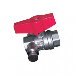 Кран шаровый в/в 1/2" со спуском воздуха и манометра 1/4" VITECH DN15
